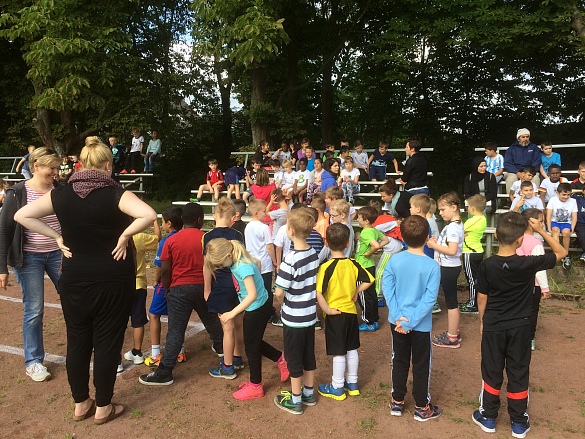 Aufstellen f&uuml;r die Staffel